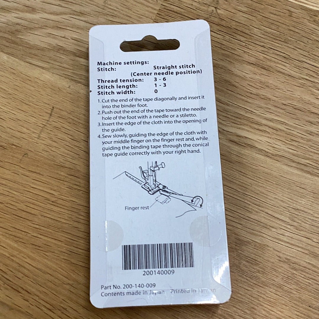Janome Binder Foot for Oscillating Hook Models