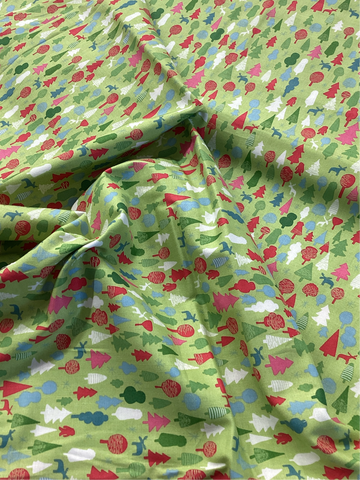 X035 Christmas-Tree Series | Kingston Fabric - 1/2 Metre