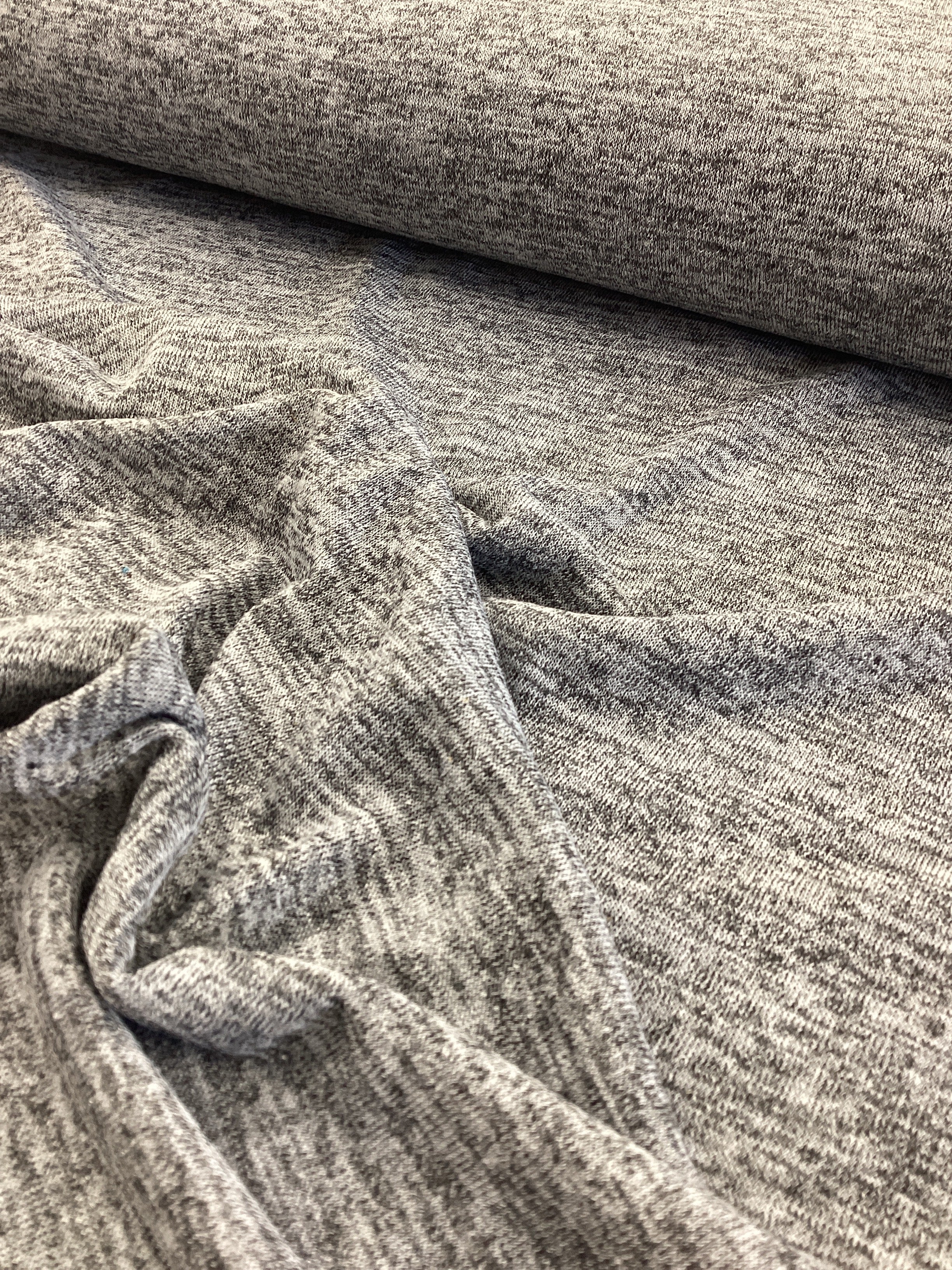 Mottled Grey Jersey HNT272 | RS Textiles Fabric - 1 Metre