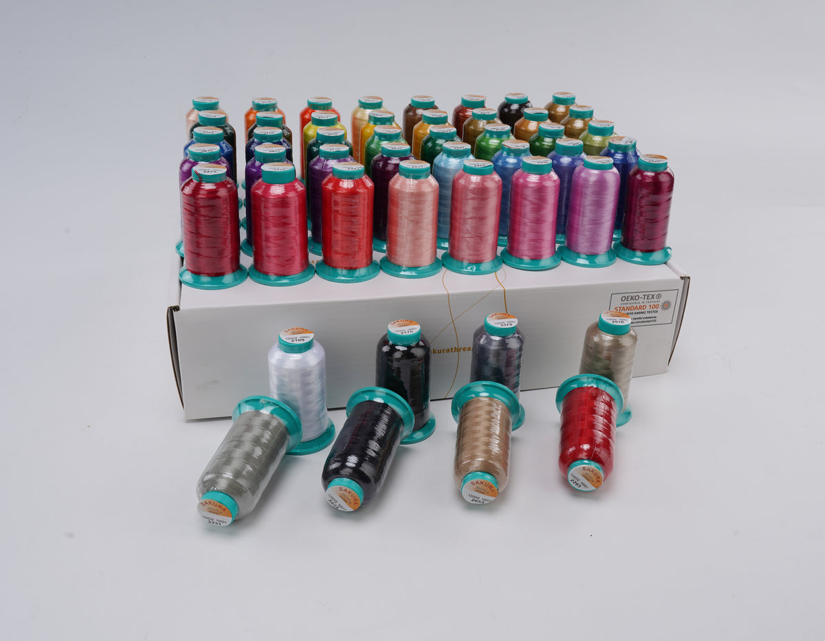 Sakura 48x1000m professional grade Embroidery thread