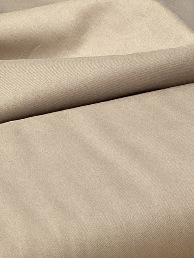 Taupe Plain Cotton Canvas Fabric | 1 Metre
