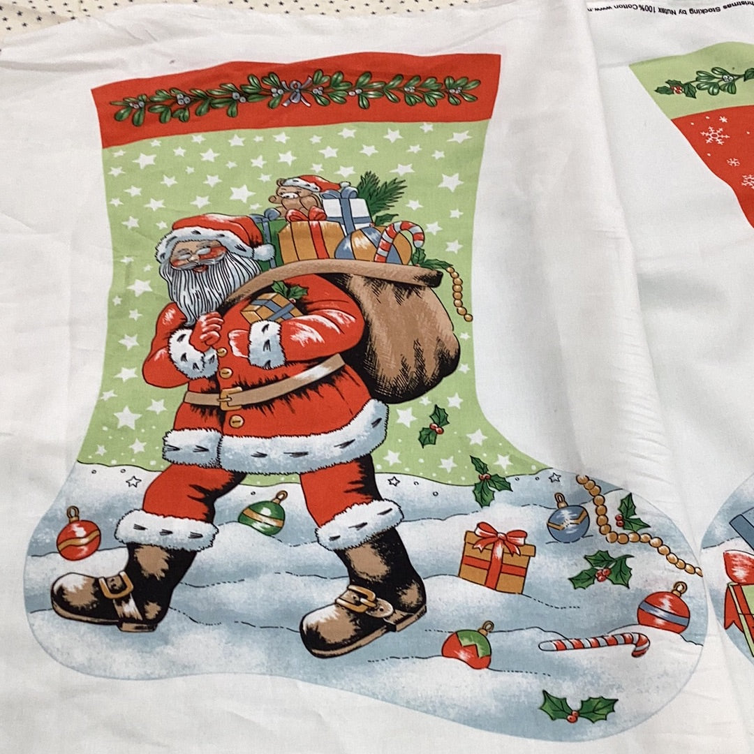 XP068 Christmas Stocking 81160-1 Fabric Panel | Nutex