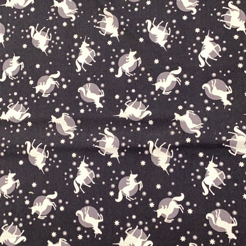 Fairy Nights D#A407 Black | Lewis & Irene  - 1/2 metre