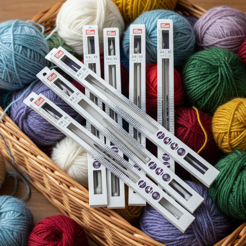 2 Single-Pointed Knitting Needles 35cm x 3mm| Prym Ergonomics