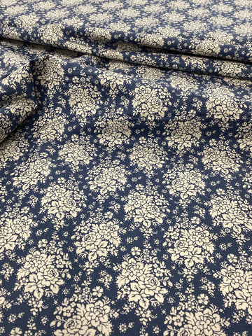 Audrey Dark Blue 481115 | Tilda Quilt Collection - 1/2 metre