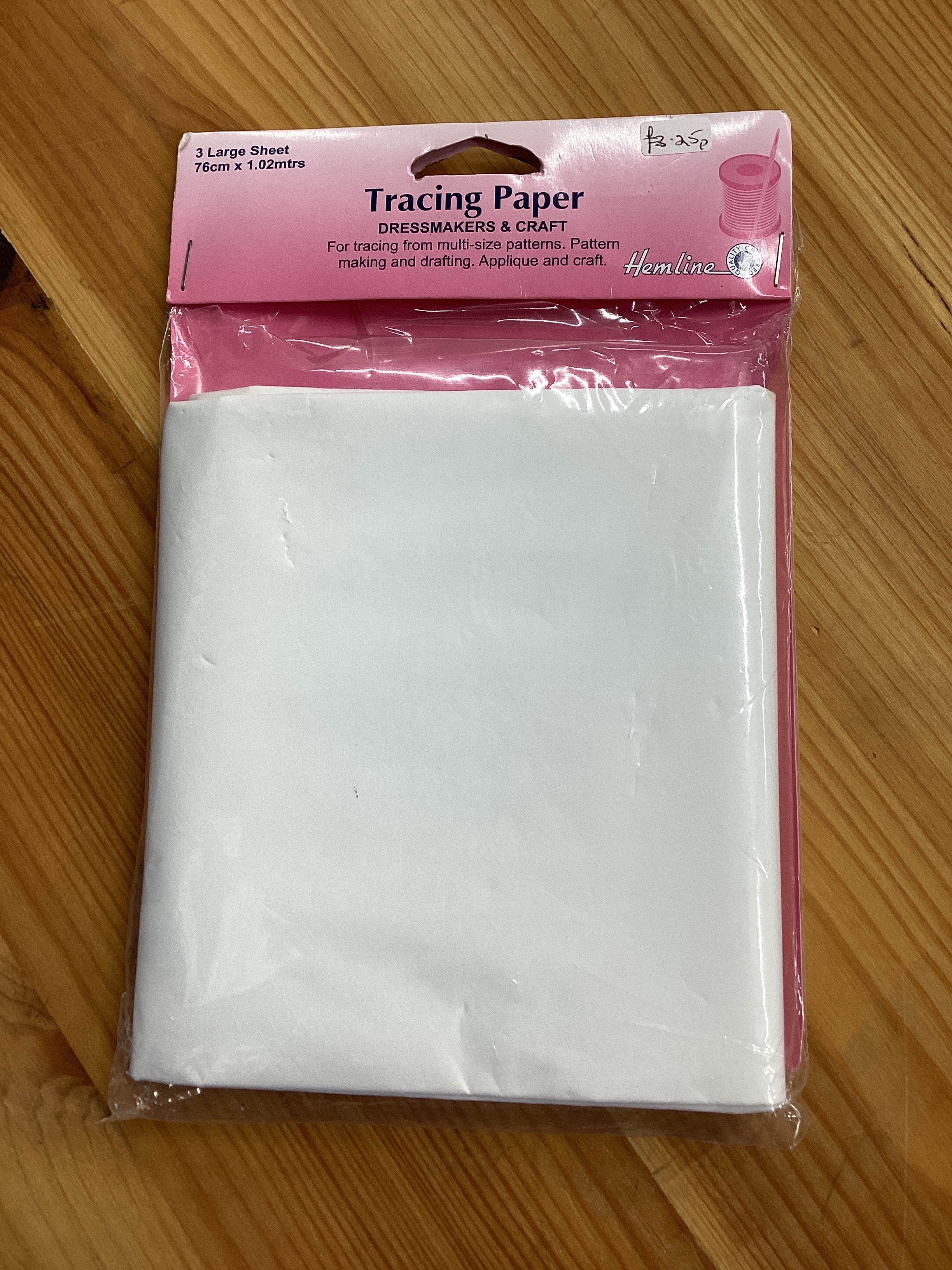 Hemline Tracing Paper Plain 76cmx102cm