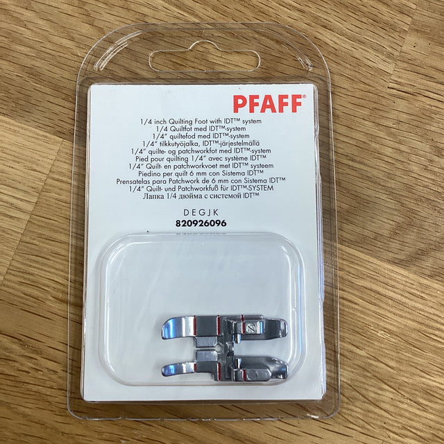 Pfaff 1/4 Inch Quilting Foot for IDT | 820926096