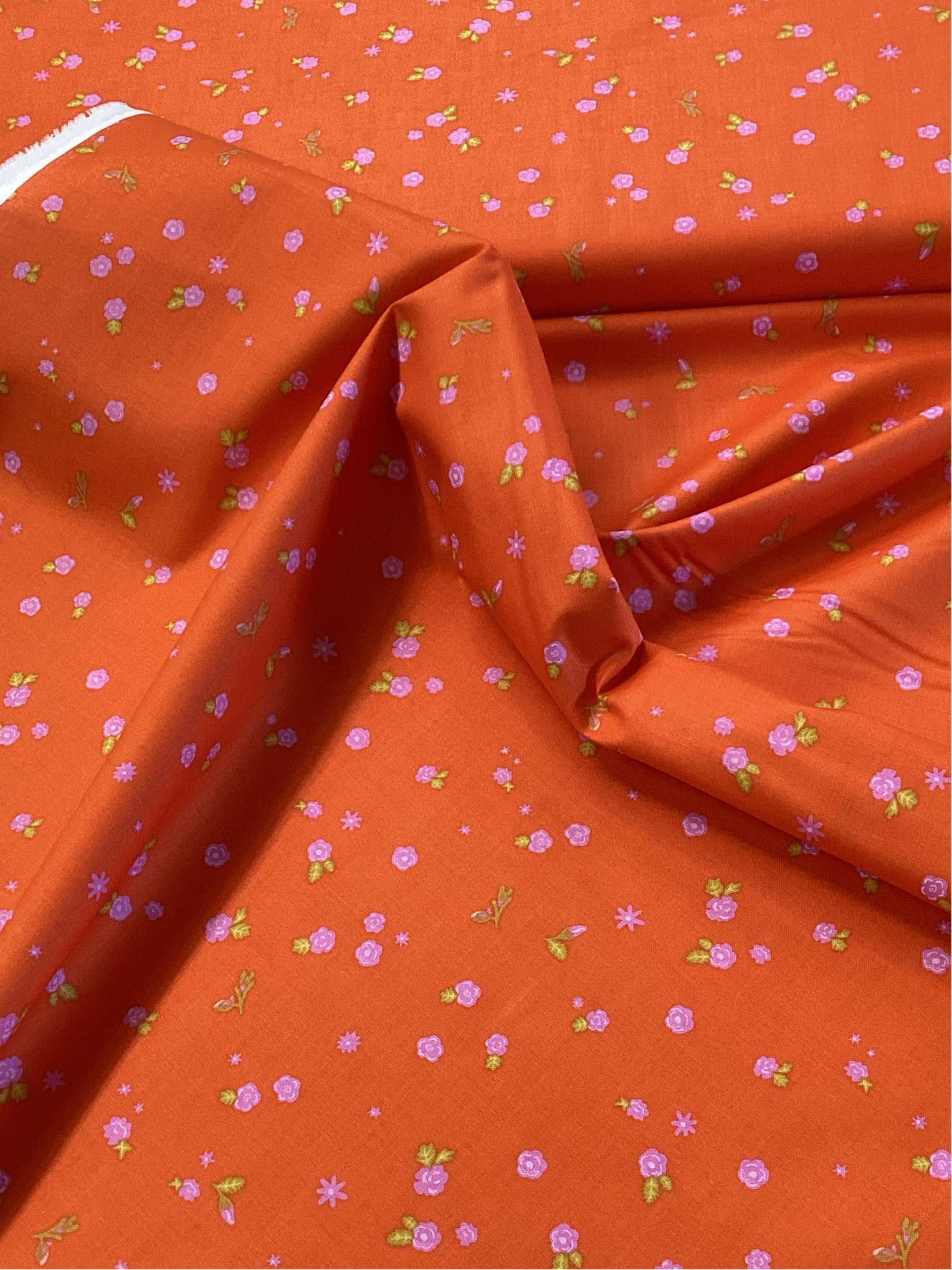 Daydream by Alison Glass Pat 8903 Orange | Lewis & Irene - 1/2 Metre