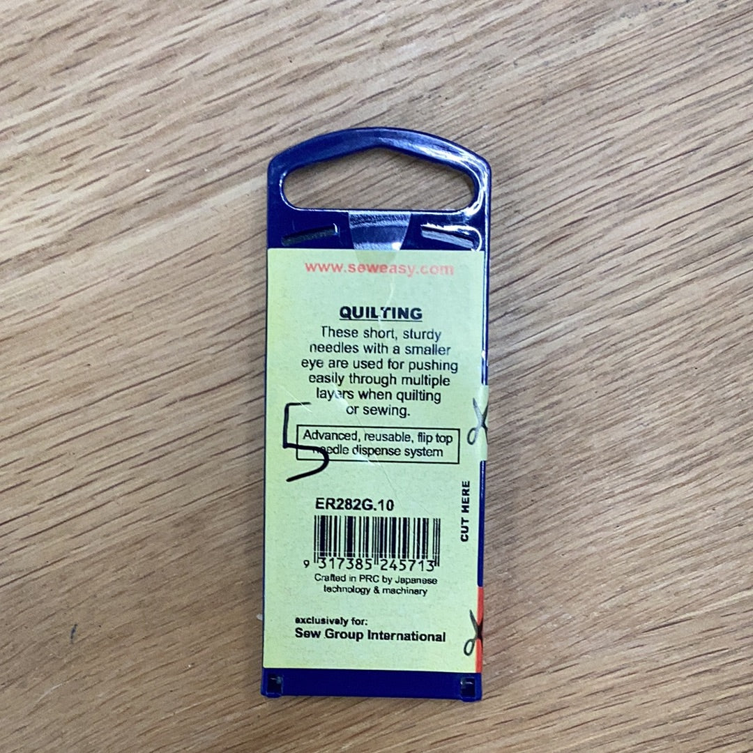 Hand Quilting Needles Size 10 | Sew Easy