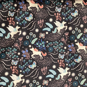 Fairy Nights D#A405 Dark Grey | Lewis & Irene  - 1/2 metre