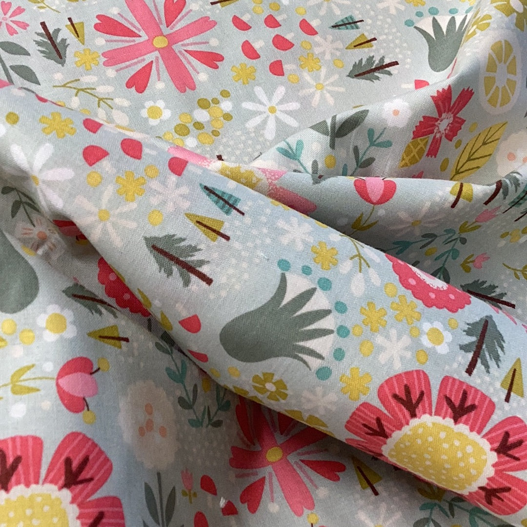 Goldilocks C5711 Teal -Riley Blake- DA23 - 1/2 Metre