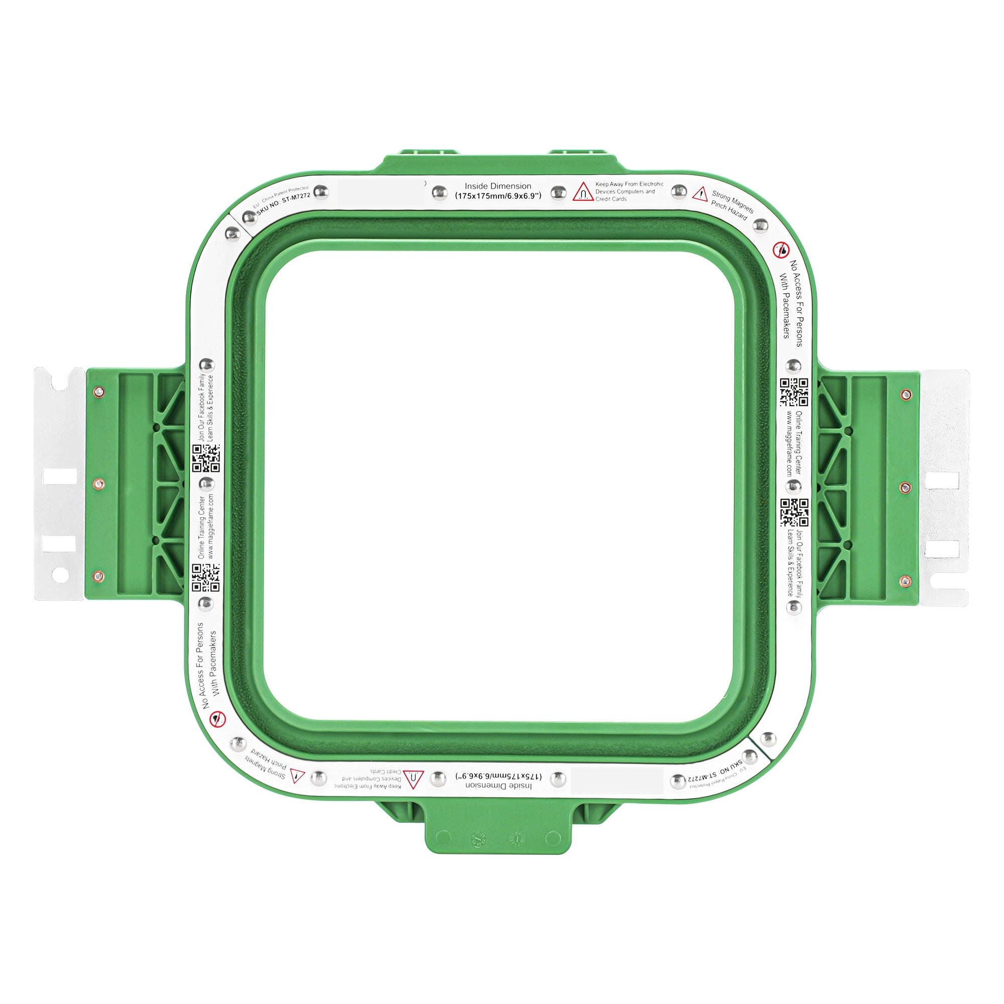 Magnetic Embroidery Hoop for Brother PR Machines - Magnetic Frame 175mm x 175mm