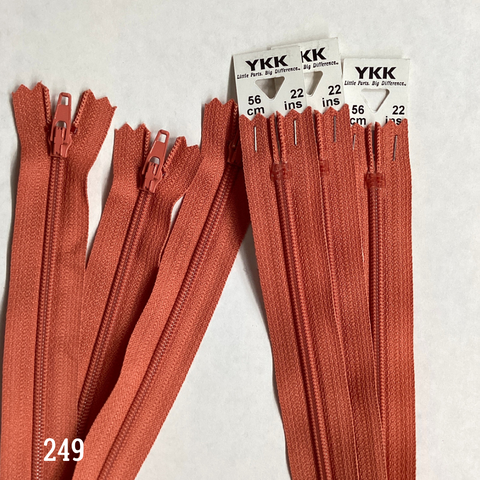 YKK Nylon Dress and Skirt Zip 56cm 22inch: (249) BX2