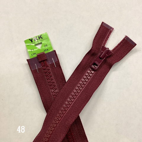 YKK Heavy Weight Open End Zip 71cm  28inch (48) BX6