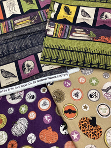 Spooky Fabric Bundle | Last few -Random Bundle of 4 Half Meter Pieces