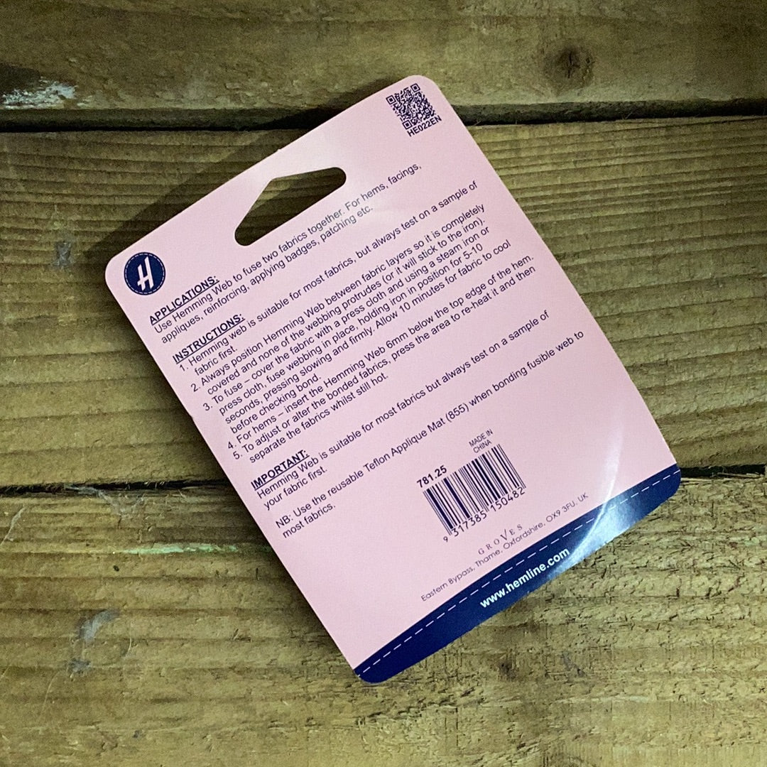 Hemline Web-Fusible Hemming 25m x 19mm