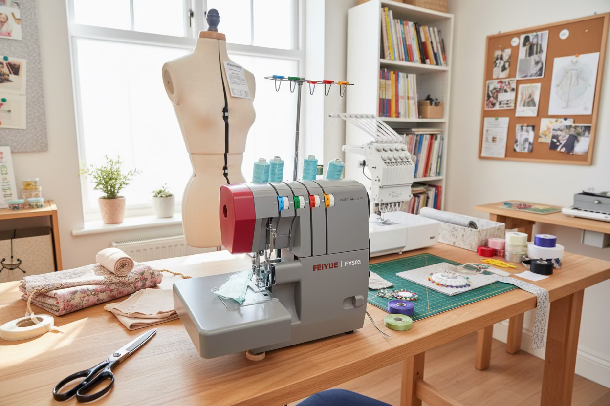 FY503 Heavy Duty Overlocker | FEIYUE x Fabric Mouse 4 Thread