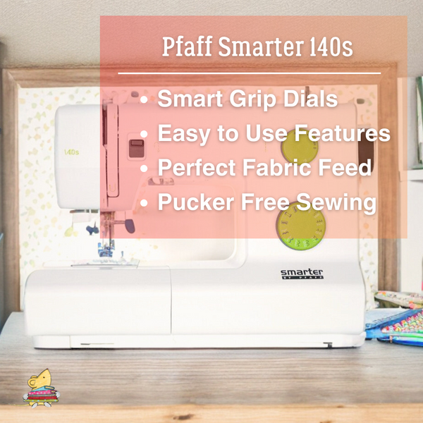 Pfaff Smarter 140s Sewing Machine | 21 Stitches & Smart Grip Dials