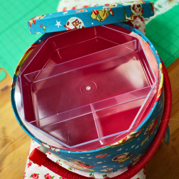 Hobby Gift 'Retro Rocket Rascals' Round Sewing Box