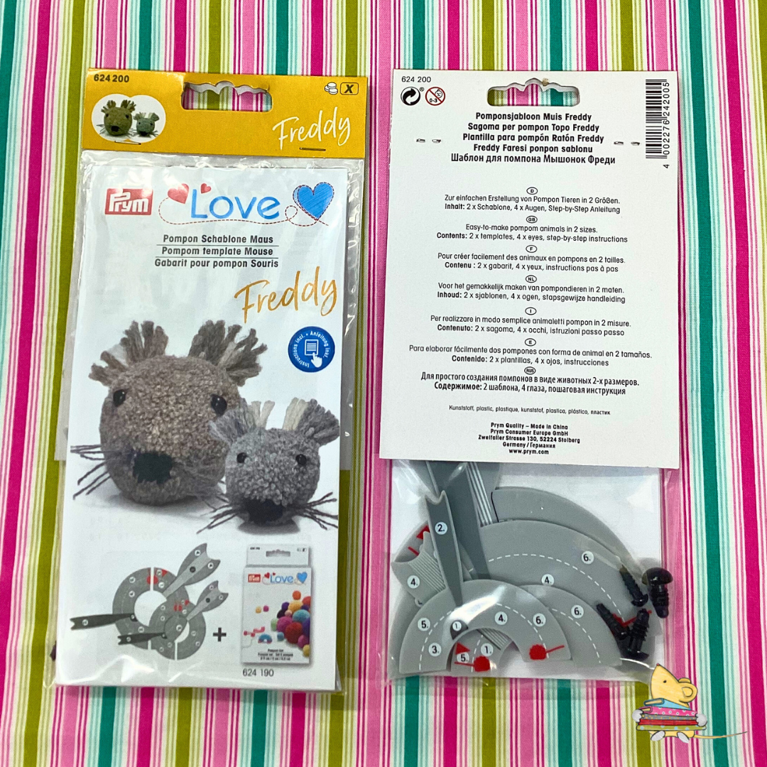 Prym Pompom Mouse Template Freddy