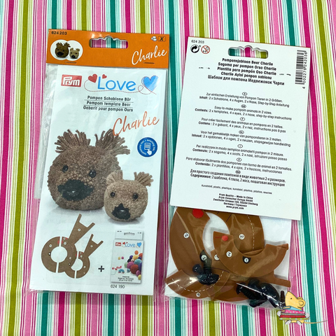 Prym Pompom Bear Template Charlie