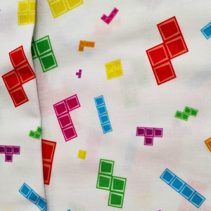 Tetris - Multi - 100% Cotton Fabric - LFG26