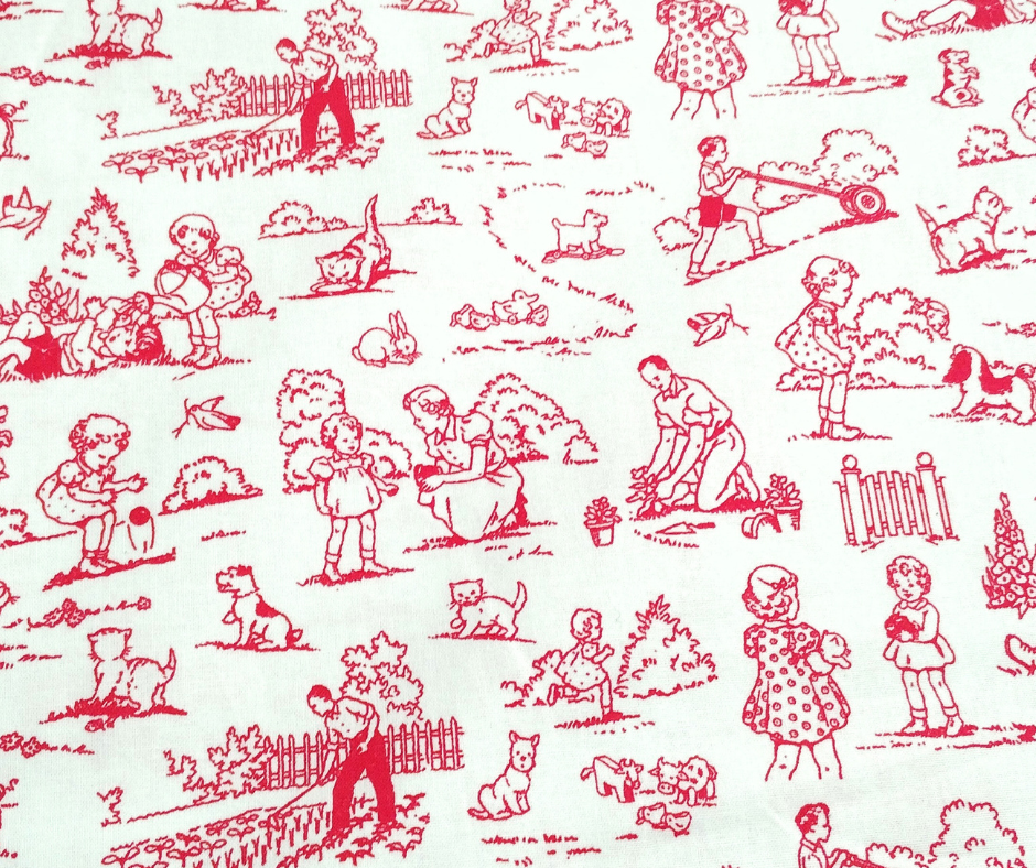 Garden Toile by Holly Holderman LH14015 Row | LakeHouseDryGoods.com - 1/2 Metre