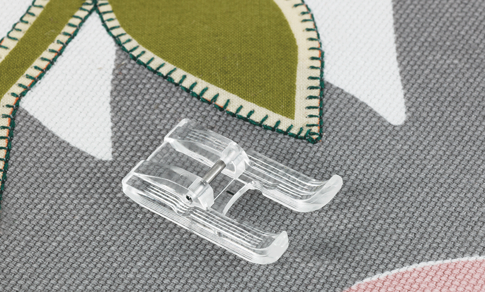 Brother Clear Plastic Open-Toe Appliqué Foot F027N – XC1964052 / SA147