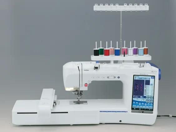 Brother TS2 thread stand; machine and threads shown for illustration only