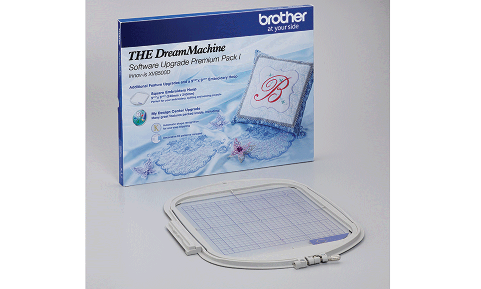 Brother UGKXV1 Premium Upgrade Kit I with square embroidery frame