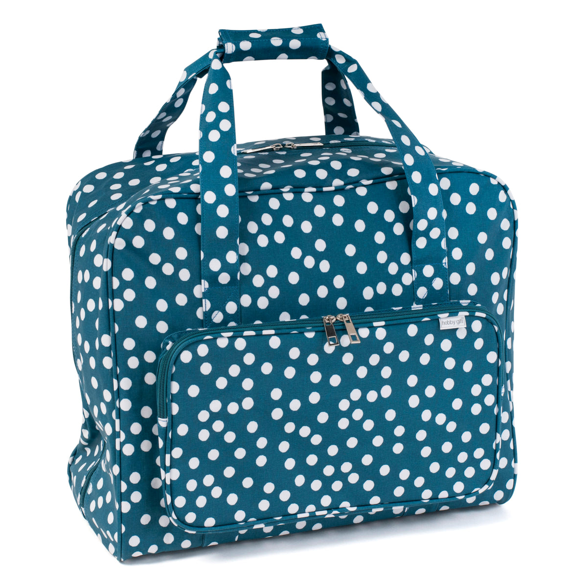 Hobby Gift Sewing Machine Bag – Teal Spot