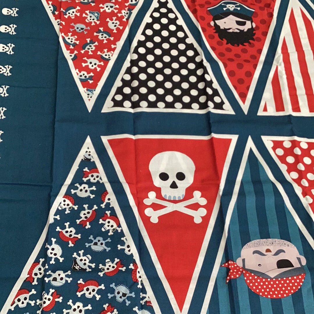Makower Pirate Bunting 1677 Fabric