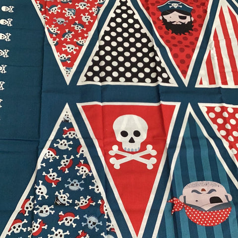 Makower Pirate Bunting 1677 Fabric