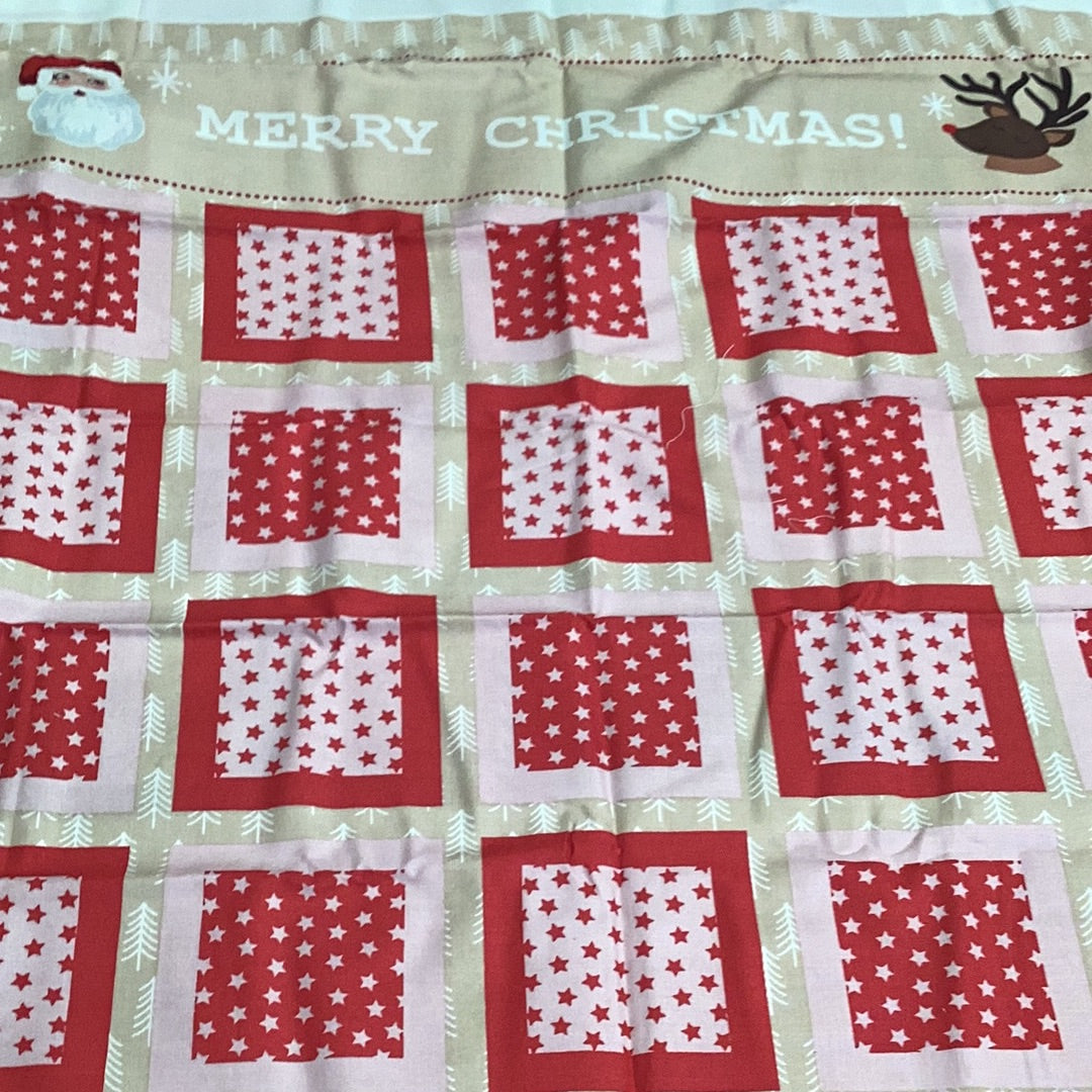 XP062 North Pole Christmas Advent Panel | Lewis & Irene - 1/2 metre