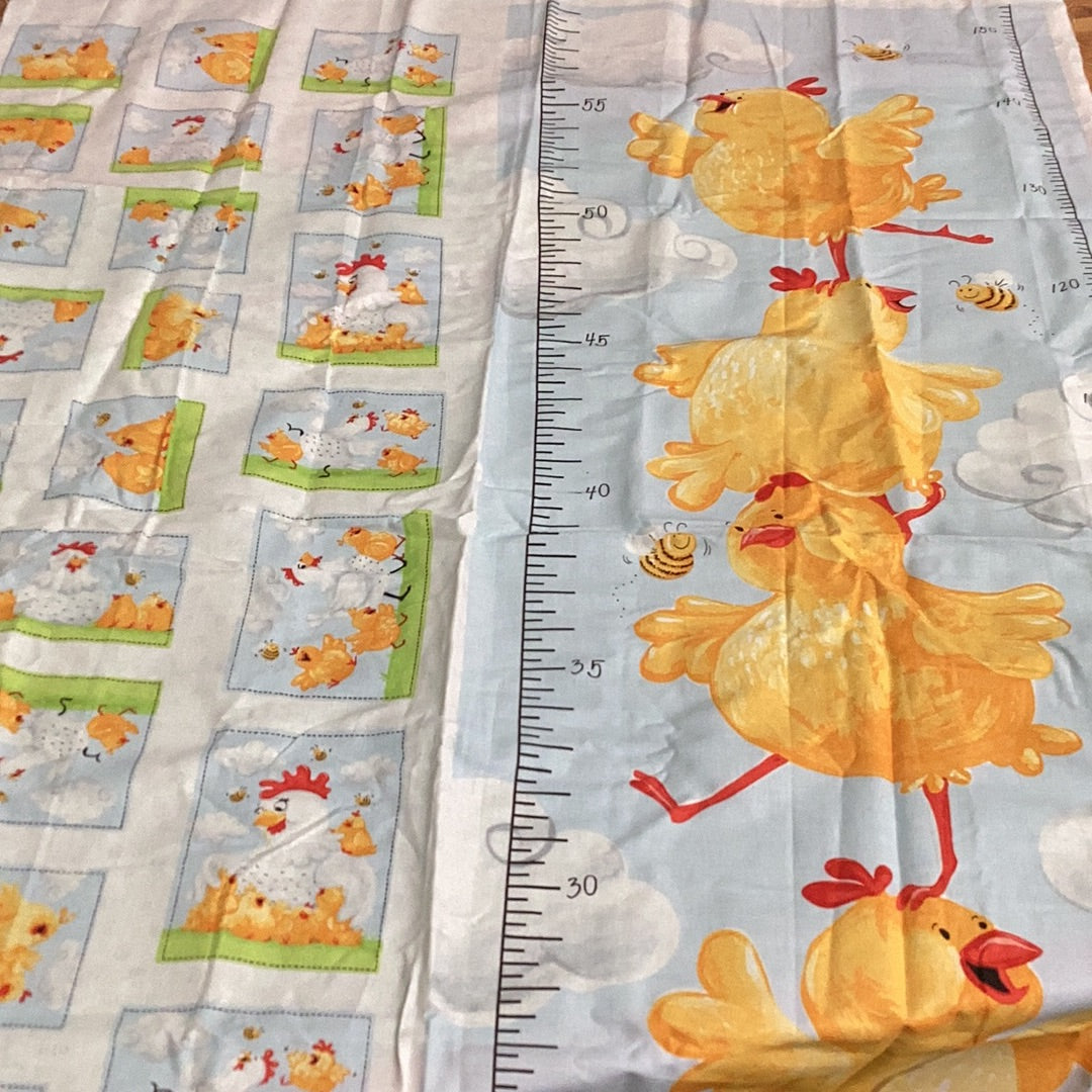 Hen and Chicks Height Panel | Hamil Textiles