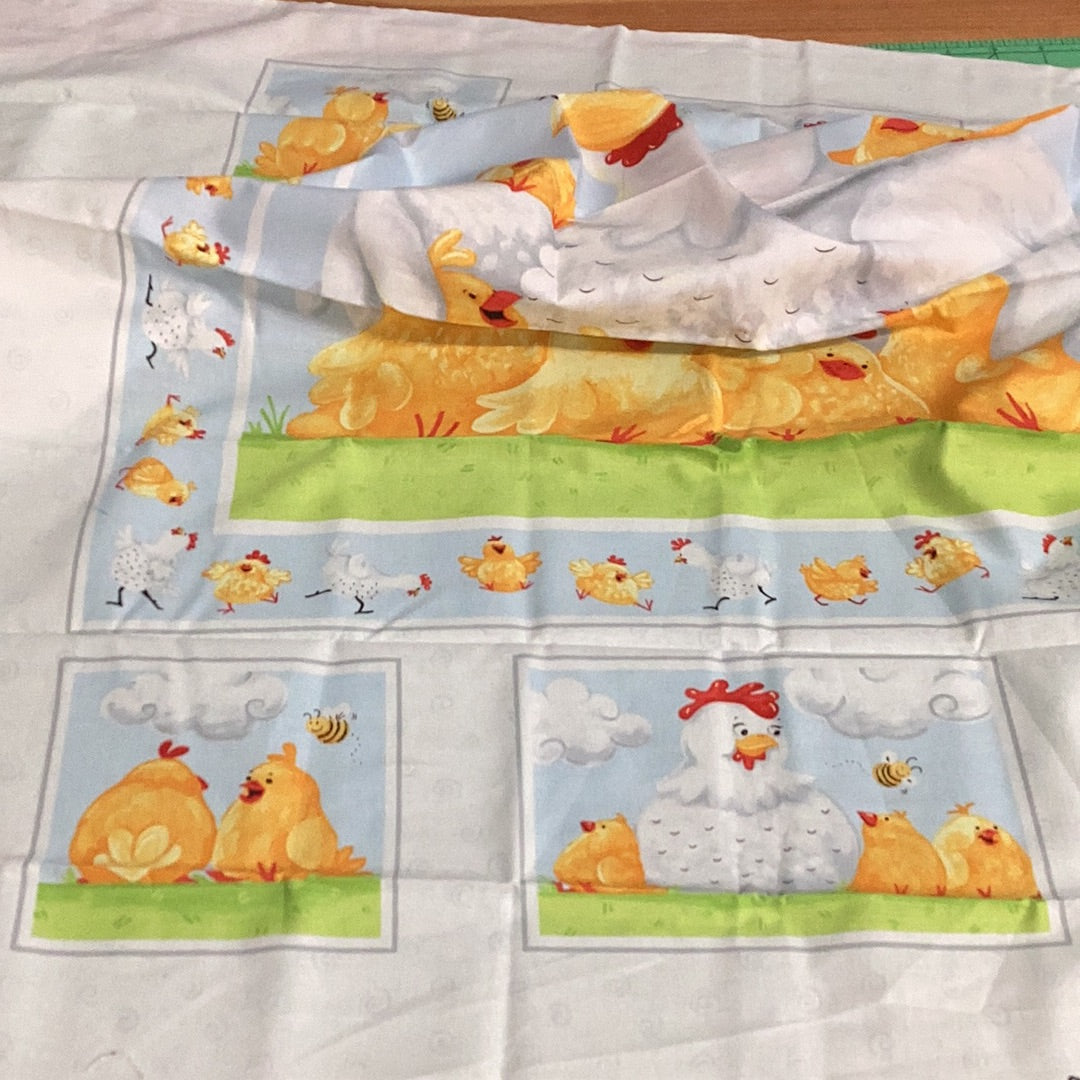 Hen and Chicks Panel | Hamil Textiles
