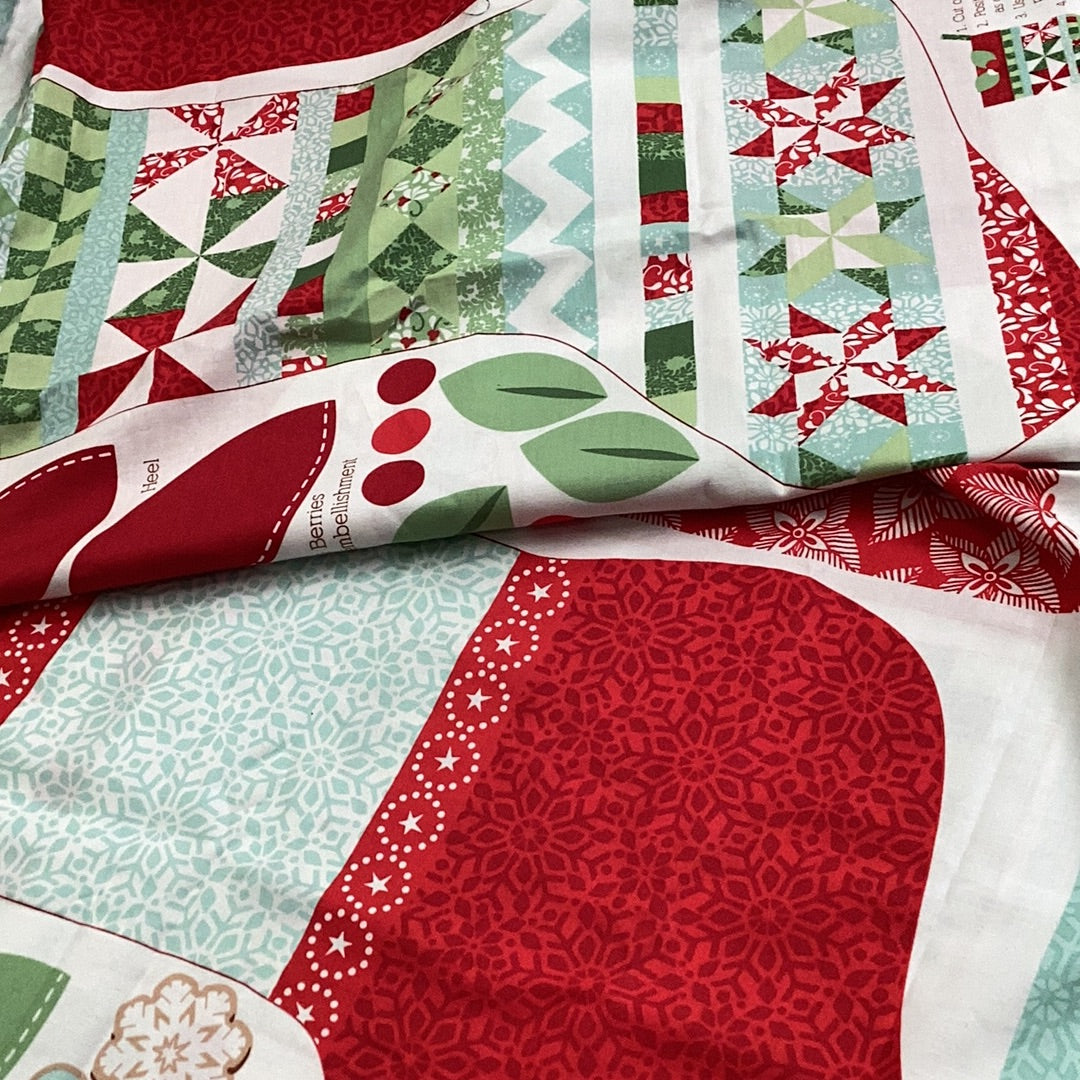 XP046-Christmas Stocking panel In From The Cold | Moda