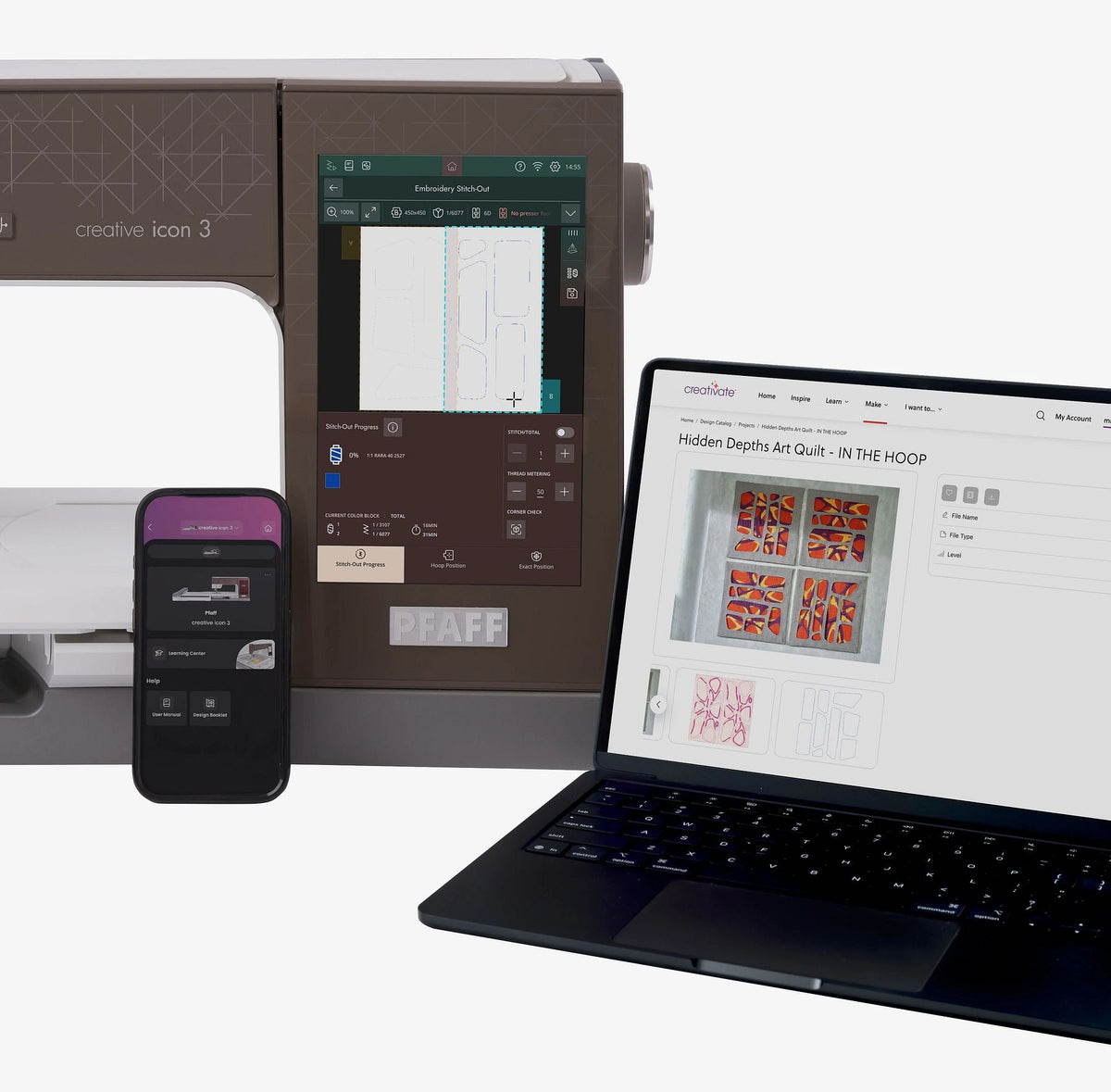 PFAFF creative icon 3 Sewing & Embroidery Machine