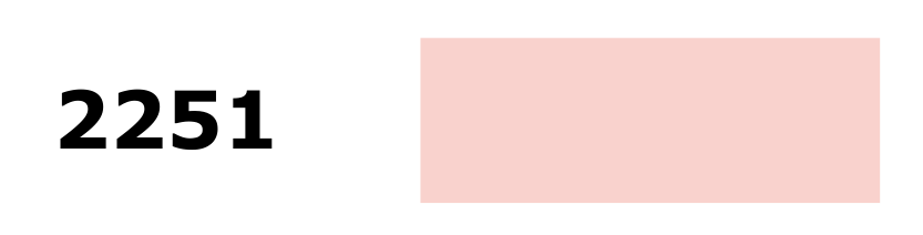 Sakura shade 2251 – original colour-card reference