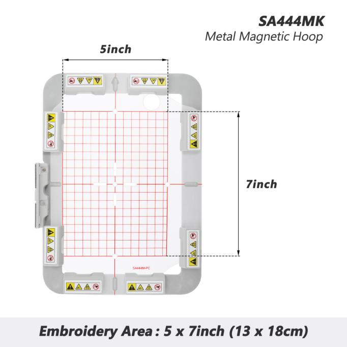 SewTech 130 × 180mm Magnetic Embroidery Hoop for Brother Innov-is 700E / 750E (SA444MK)