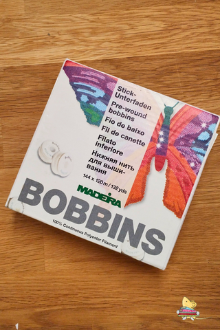 Pre-Wound Madeira Bobbins: White