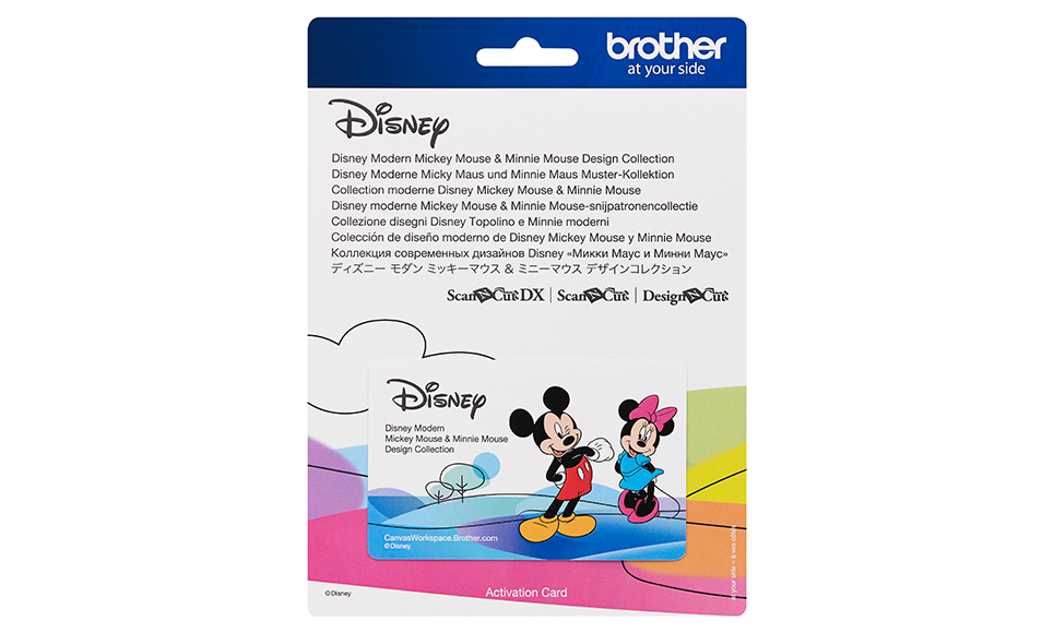 Brother ScanNCut Disney Modern Mickey Mouse & Minnie Mouse Design Collection CADSNP10