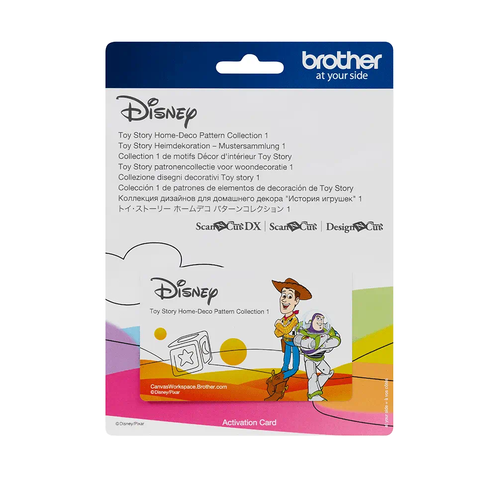 Brother ScanNCut Toy Story Home-Deco Pattern Collection 1 CADSNP05