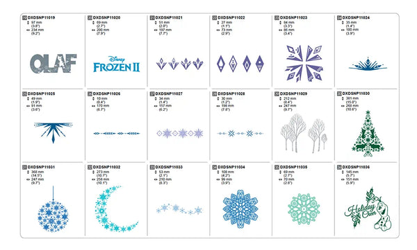 Disney Frozen Ⅱ Design Collection for Vinyl Auto Blade CADXDSNP11