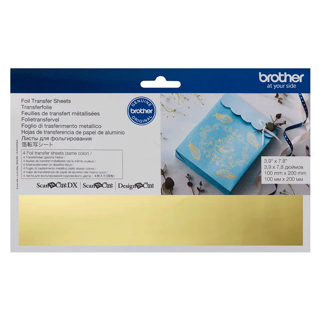 Brother ScanNCut Foil Transfer Sheets CAFTSGLD1 - Gold