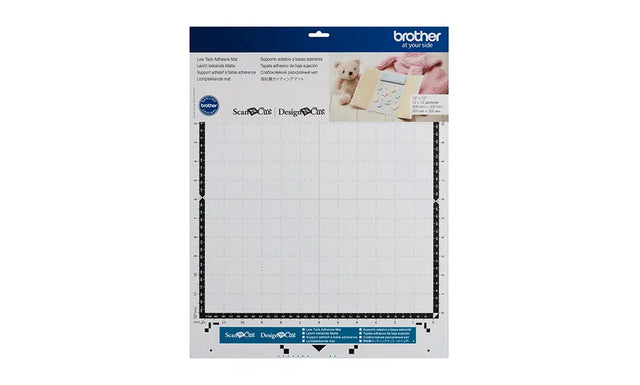 Brother ScanNCut CM Low-Tack Cutting Mat CAMATLOW12 – 12 x 12″