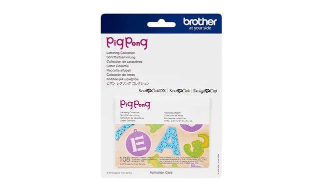Brother CAPPNP01 PigPong Lettering Collection