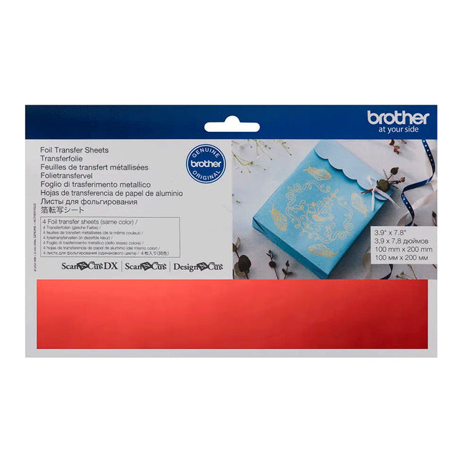 Brother ScanNCut Foil Sheets CAFTSRED1 - Red