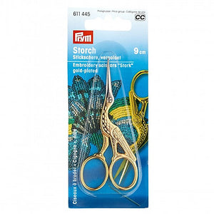 Prym Embroidery Scissors 'stork' gold-plated- 611445