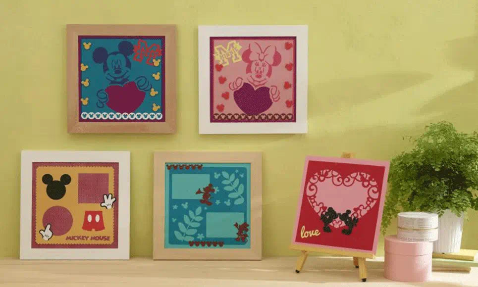 Brother ScanNCut Mickey Mouse & Minnie Mouse Paper Craft Collection 1 CADSNP01